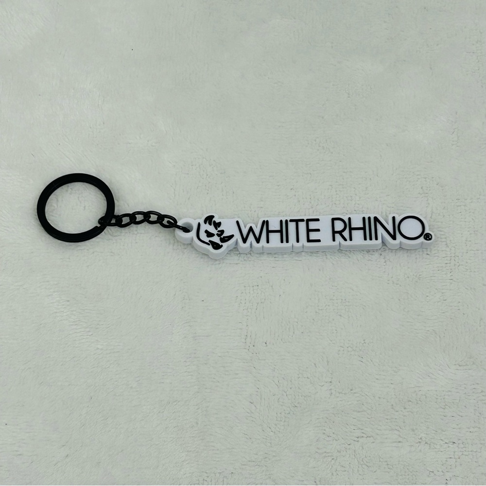 White Rhino Small 3” Keychain Key Holder Accessory